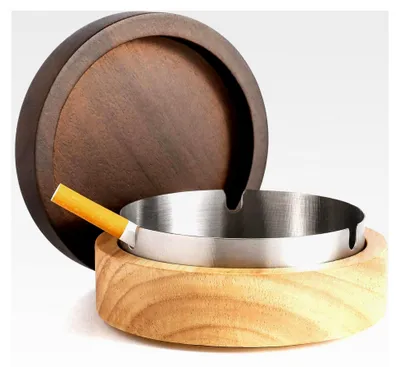 Produktbild von Aschetablett aus Holz mit Deckel