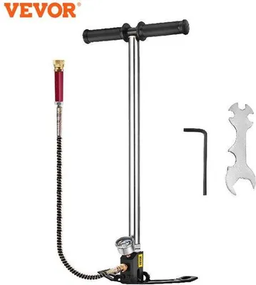 Produktbild von 3-Stufen-PCB-Pomp + Manometer 4500PSI Handpomp für Kajak, Luftdruckpistole, Stijgbeugel, hoher Druck