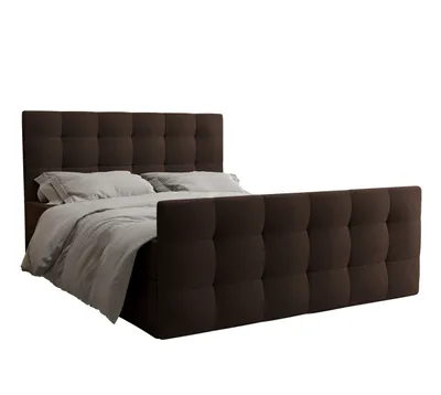 Produktbild von AX LIVING Boxspringbett 140x200 mit Bettkasten Orchido Braun – Komfort & Eleganz