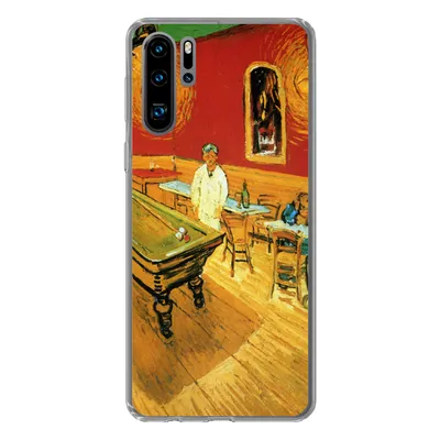 Produktbild von MuchoWow® Handyhülle Schutzhülle Hülle für Huawei P30 Pro Das Nachtcafé - Vincent van Gogh Silikon Softcase Handy Hülle - Schutzdeckel