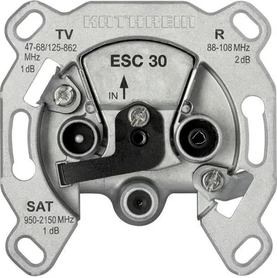 Immagine prodotto di Presa d'antenna Kathrein ESC 30 SAT/BK Scatola di derivazione a 3 vie/presa terminale
