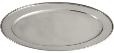 Produktbild von Servierplatte oval, Edelstahl, 49,8 x 34,6 cm (BxT)