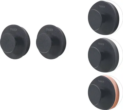Produktbild von Tiger Urban Handtuchhaken 5 cm Schwarz Set von 2 Stück