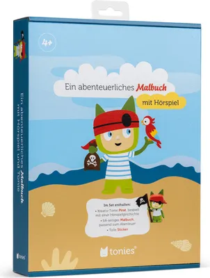 Produktbild von tonies Hören+ Pirat Malbuch-Bundle 11002082