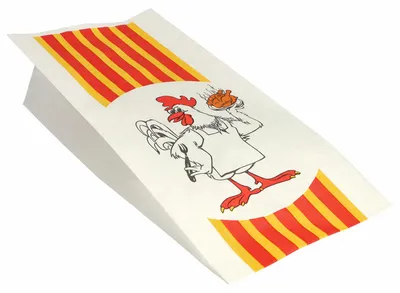 Produktbild von 100x PAPSTAR Grillhähnchen Hähnchenbeutel Papier HDPE-Einlage 28x13x8cm