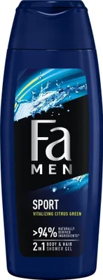Obrázek produktu pro Sprchov gel Fa Men Sport 2v1 s vn zelenho citrusu, 250 ml