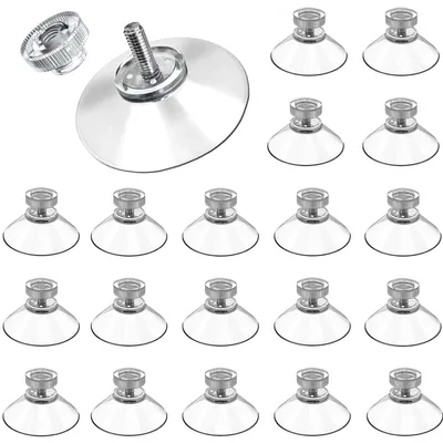 Immagine prodotto di Ventosa - Ventose con filettatura - Ø 40 mm - Trasparente - Set da 20 pezzi