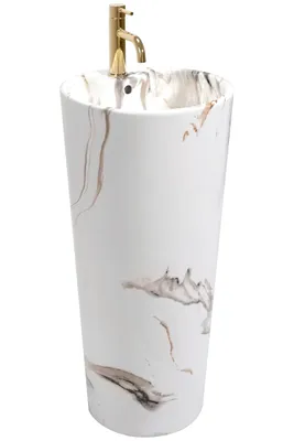 Produktbild von Umywalka Ceramiczna Wolnostojąca Blanka Marble Marmur