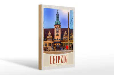 Produktbild von Holzschild Reise 20x30cm Leipzig Deutschland Kirche