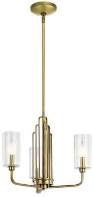 Zdjęcie produktu dla Lampa wisząca Kimrose mosiądz 3xE14x40W metal wym:37,4x46x46cm IP20 Quintiesse