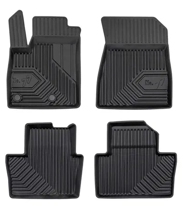 Image de Tapis avant en caoutchouc + tunnel pour Renault Austral 2022- (SUV) – 3 pièces, noirs, sur mesure