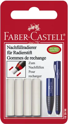 Immagine prodotto di 5x Faber-Castell 183996 gomma di ricambio Gomma per penna in plastica su blister