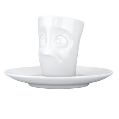 Immagine prodotto di Fiftyeight Products Tazza per espresso con manico - bianco soffiato