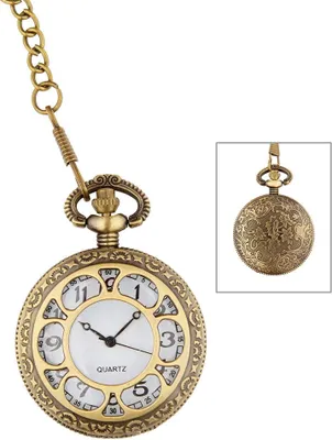 Produktbild von Taschenuhr an Kette mechanisch gold