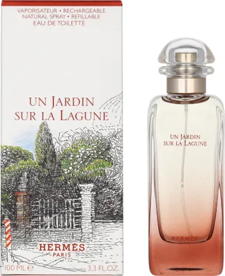 Produktbild von Hermes Un Jardin sur la Lagune, Unisex, 100 ml, Nicht nachfüllbare Flasche, Magnolien, Lilie, Marine, Holz