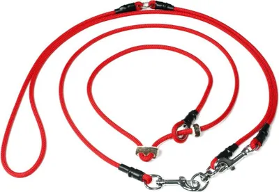 Produktbild von Mystique Hunting Profi Umhängeleine 6mm mit Zugbegrenzung M 295cm rot