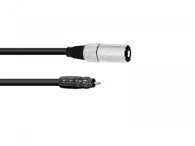 Produktbild von OMNITRONIC Adapterkabel Cinch/XLR(M) 2m sw