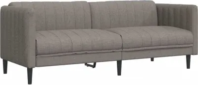 Obrázok produktu pre VidaXL 372618, Taupe, 3 sedadlo/sedadiel, Pena, Polyester, Polywood, Drevo, 1930 mm, 765 mm
