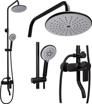 Produktbild von Verso Schwarzes Duschset Sku Rea-P9145