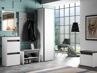 Produktbild von Garderobe HAGA 1 schneekiefer / anthrazit