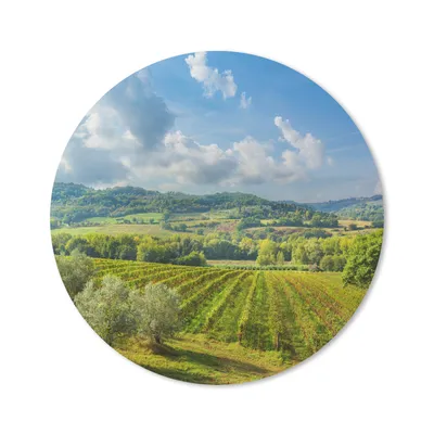 Produktbild von MuchoWow® Mauspad Mousepad Toskana - Landschaft - Wolken 20x20 cm - Mousepads - Maus Mat - Pad - Mausunterlage - Schreibtischmatte