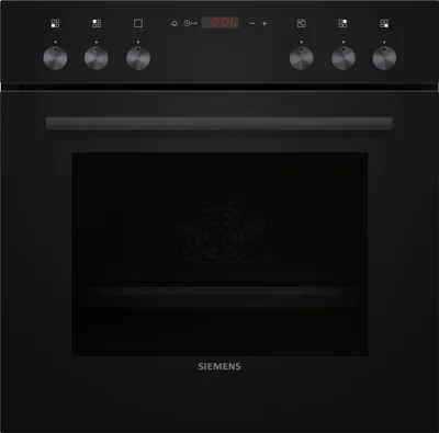 Produktbild von Siemens HE013FBB1 iQ100 - Einbau-Herd - 60 x 60 cm - Schwarz, Edelstahl