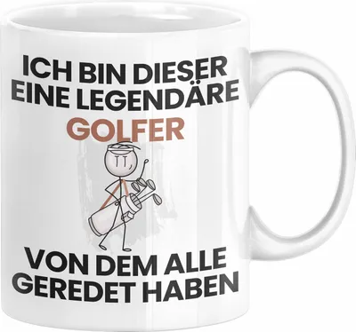Produktbild von Golfer Geschenk Tasse Lustige Geschenkidee Geburtstag für Golfer Ich Bin Dieser Legendäre Golfer Von Dem Alle Geredet Haben Kaffee-Becher (Weiß)