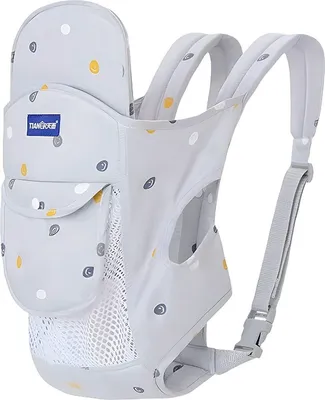 Produktbild von Babytrage Ergonomisch für Babys von 0-24 Monatene, Farbe: Grau