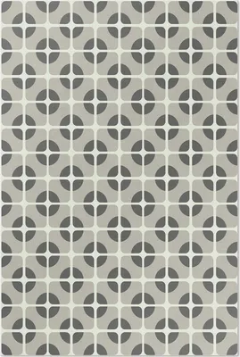 Imagen del producto de Alfombra de vinilo con diseño minimalista de formas geométricas – 150x225 cm – Alfombra para interiores – Ideal para pasillos – Fácil de limpiar – Diseño moderno