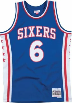 Image de Basketbalový dres Mitchell & Ness Philadelphia 76ers #6 Julius Erving Swingman Road Jersey royal - M