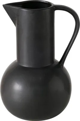 Produktbild von Boltze Dekovasen "Zuky" aus Keramik in schwarz H25cm, Vase
