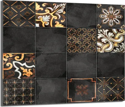 Obrázok produktu pre Kryt varnej dosky 60x52 Kryt keramickej varnej dosky Splashback sklenená doska Dekoratívna doska na krájanie, mozaiková bridlica