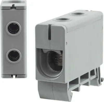 Produktbild von Universalklemme Hutschiene Leitungsklemme Anschlußklemme Klemmblöcke 50mm² Grau