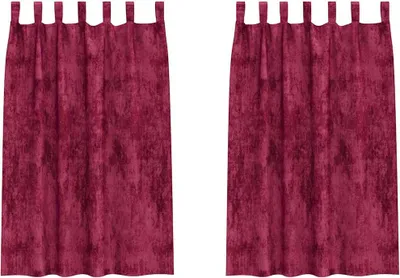 Produktbild von vidaXL Samtvorhänge 2 stk. Weinrot 175 x 140 cm Samt