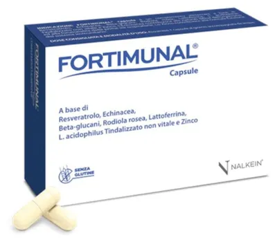 Produktbild von FORTIMUNAL Nahrungsergänzungsmittel mit Echinacea und Zink für Immunabwehr, 15 Kapseln