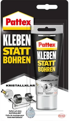 Produktbild von Pattex Kleben statt Bohren Kristallklar Montagekleber 90.0 g 1 St.
