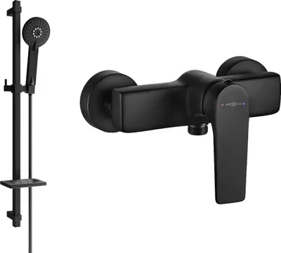 Image de Robinet de douche Lynx DQ40 avec accessoires, noir (74594DQ40-70)