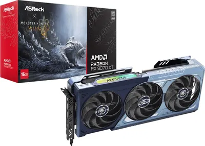 Produktbild von RX 9070XT 16GB ASRock Monster Hunter Wilds Edition GDDR6 3Fan