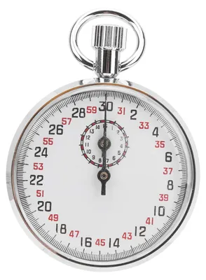 Zdjęcie produktu dla Mechaniczny stoper 6 godzin - Sportowy chronograf - Okrągła tarcza - Stal nierdzewna