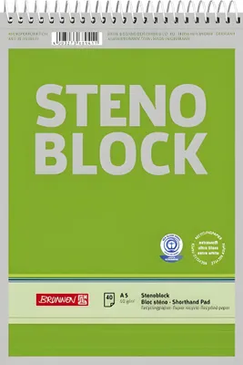 Produktbild von BRUNNEN Stenoblock A5 40 Blatt Blatt Engel 105574101