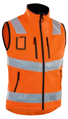 Produktbild von Blakläder Warnschutz-Softshell-Weste, orange, Uni-Größe: L