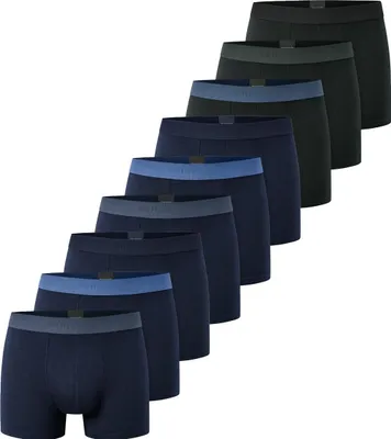 Produktbild von Schiesser 9er Pack 95/5 Baumwolle Retro Short / Pant Mit Logo-Webgummibund, Perfekter Sitz, hoher Komfort, Elastisches Material