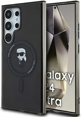 Image de Karl Lagerfeld Klhms24Lhfcknok S24 Ultras928 Czarny/Black Hardcase Iml Ikonik Magsafe