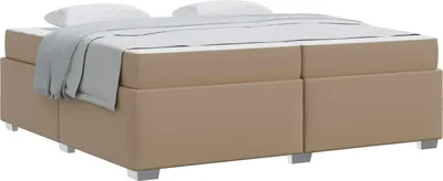 Produktbild von vidaXL Bettrahmen Cappuccino 200 x 200 cm Stoff