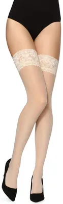 Produktbild von Merry Style Damen transparent Strümpfe MS 200 15 DEN (Ecri, XS-S)