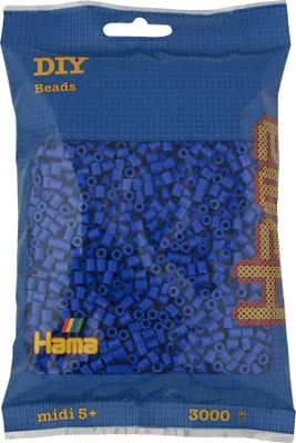 Image de Hama Sachet de 3000 perles à repasser midi bleues