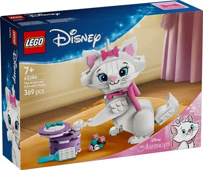 Produktbild von LEGO ǀ Disney Aristocats: Bezaubernde Marie - Spielzeug - Katzenfigur mit Zubehör - inkl. Textilschleife - DIY Deko fürs Schlafzimmer - Geschenk für Mädchen ab 7 Jahren und Fans - 43286