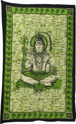 Produktbild von Tagesdecke - Wandtuch - Shiva - grün - 135x210cm