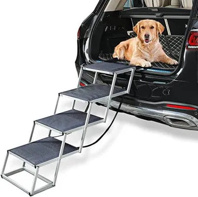 Produktbild von Famanu Haustierleiter - Hundetreppe mit 4 Stufen