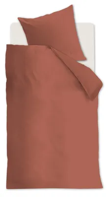 Produktbild von Löschen Beddinghouse Bettwäsche-Garnitur Organic Basic Farbe Terrakotta  Größe 135x200+80x80cm